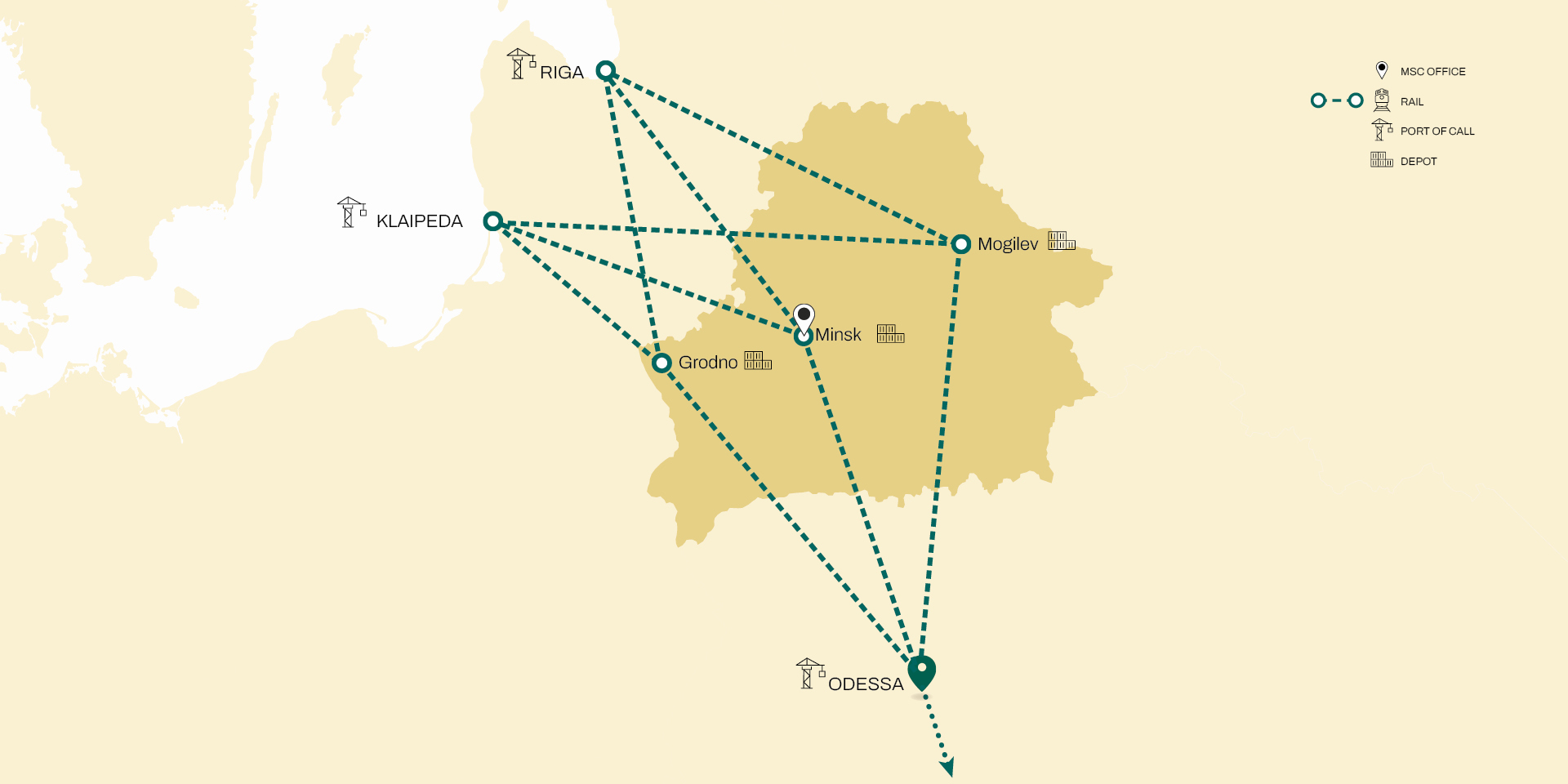 Belarus inland network