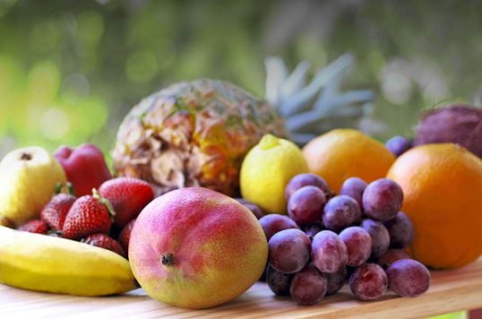 various fruits