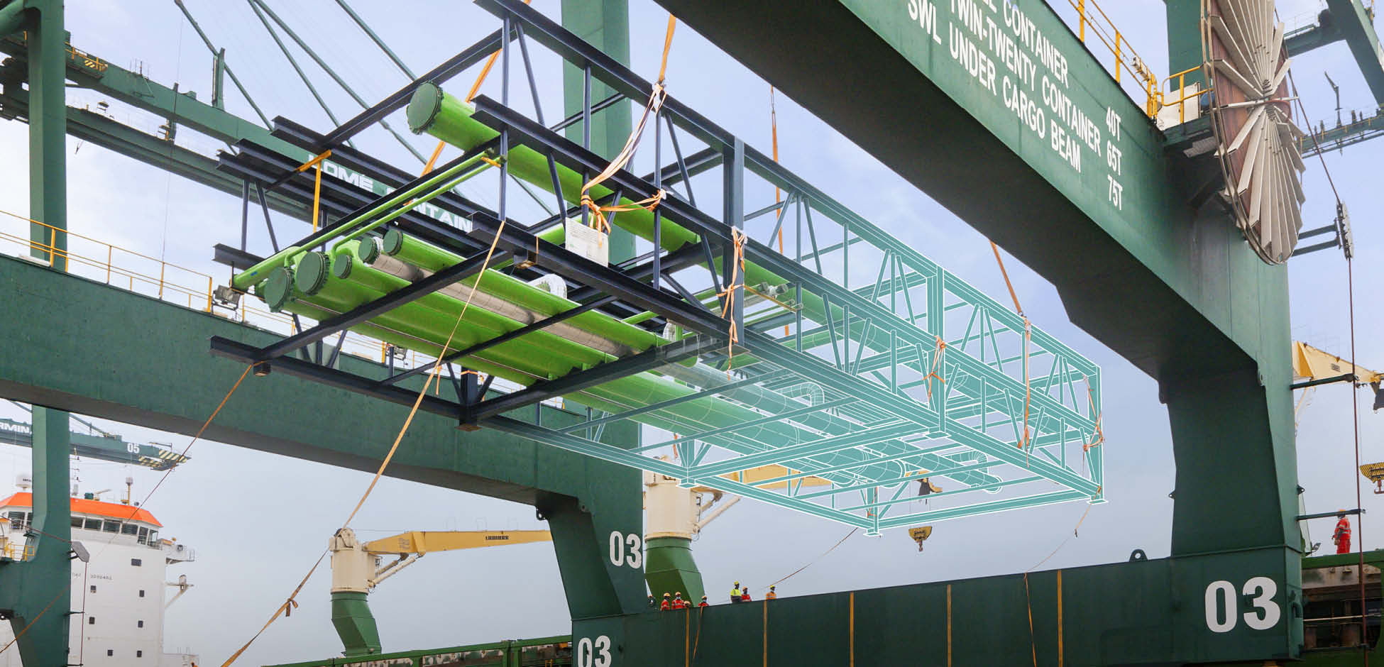 Project cargo carefully moved with MSC