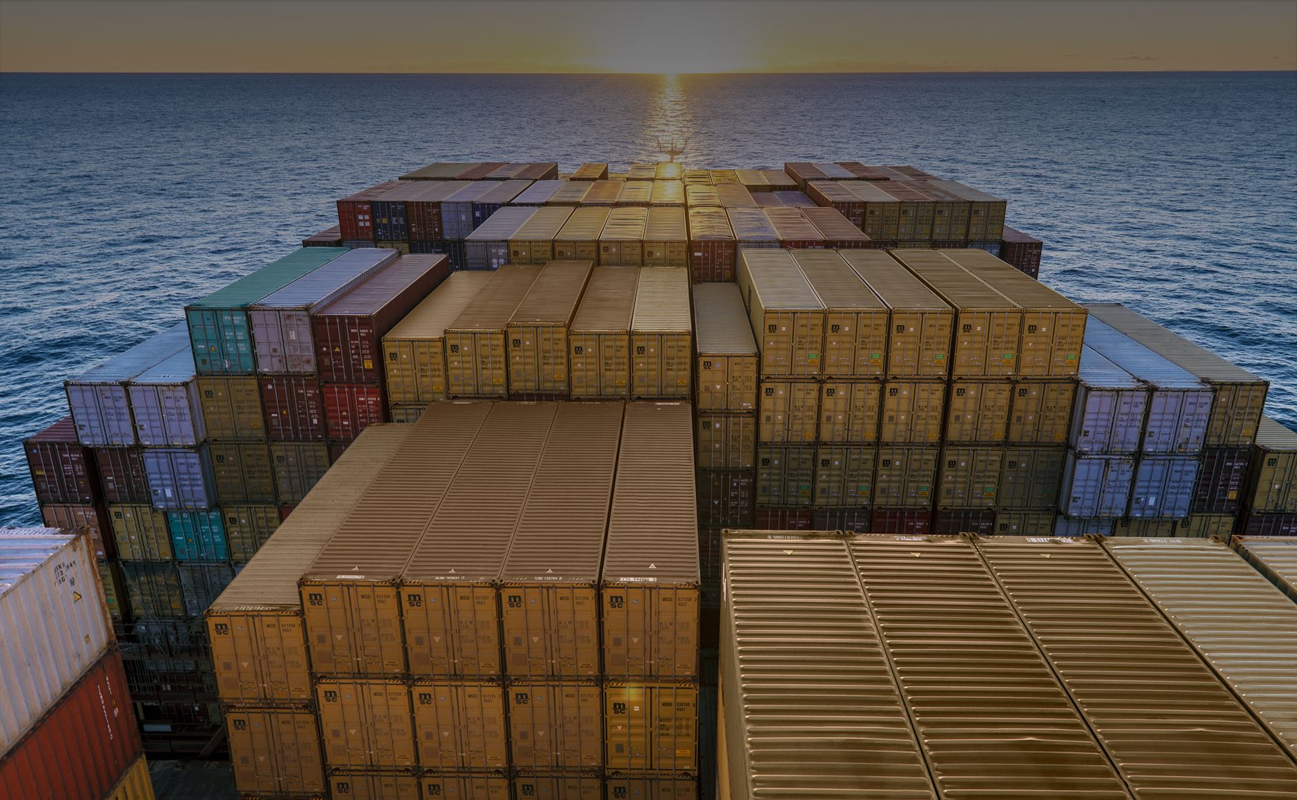  MSC New York (built 2014), 16 652 TEU, at sea